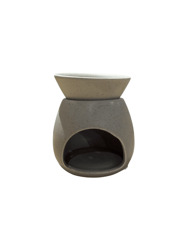 Grey Wax Melt Burner with Dish - The Salcombe Candle Company