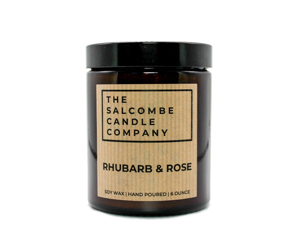 Rhubarb & Rose Candle (6oz) - The Salcombe Candle Company