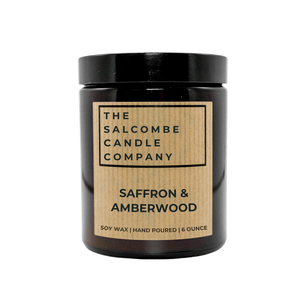 Saffron & Amberwood Candle (6oz) - The Salcombe Candle Company
