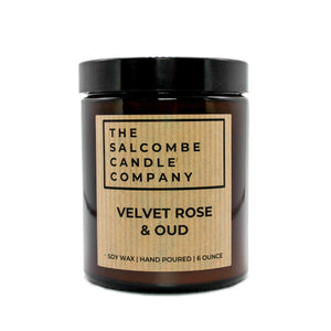 Velvet Rose & Oud Candle (6oz) - The Salcombe Candle Company